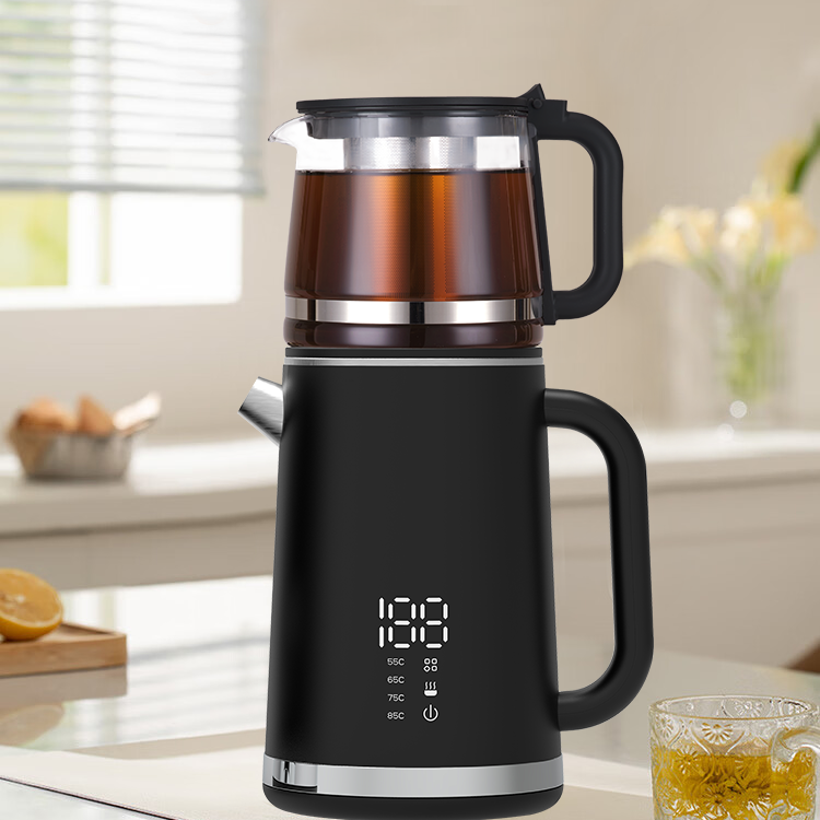 Yuekon Kitchen Appliances арабский производитель чая набор Ce rohs цифровой котлы теплый вода двойной слой цифровой чайщик 
