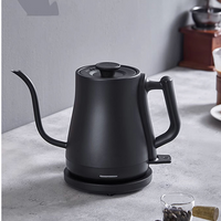 YUEKON 1,0 л электрический чайник для индейки, нержавеющая сталь, внутренняя металлическая наливная кофеварка для ручного капельного чайника на гибкой шее