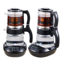 YUEKON умная техника чайник самовар новый 1,8 л + 0,9 л двухслойный холодный сенсорный умный чайник из боросиликатного стекла