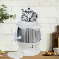 Коммерческий самовар высшего качества, многофункциональный электрический чайник 4л, белый керамический самовар из нержавеющей стали