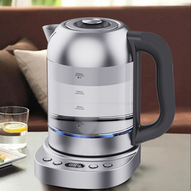 Прочный, сохраняет тепло, высокое качество, 2,0 л, цифровой стеклянный электрический чайник, чайник с горячей водой, быстрый чайник, светодиодный светильник 