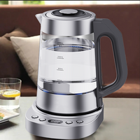 Кухонный популярный русский электрический стеклянный чайник 1,7 л, самовар, бойлер, чайник, электрический чайник